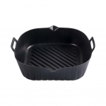 &Otilde;hkfrit&uuml;&uuml;rialuse silikoonvorm &otilde;hufrit&uuml;&uuml;ri voodrikorvi jaoks Korduvkasutatav ahju k&uuml;psetusplaat Mittenakkuva pitsa-grillpanni k&ouml;&ouml;gitarvikud must