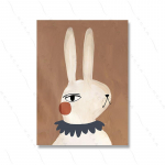 Boho Joonistus J&auml;nes Hiir Lasteaia Seinakunst L&otilde;uendimaal Skandinaavia Retro Loomaplakat Tr&uuml;kk Seina Pilt Beebi Laste Toa Dekoratsioon 21x30cm No Framed