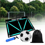 Jalgpall Footstep Treeningmatt Tilgutamine Vaikne Spordi Abi Libisemisvastased Rekvisiidid with ball