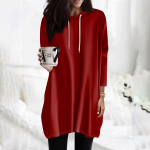 Naiste pusad vabaaja 3/4 varrukatega s&auml;rgid Moeprinteriga tuunikatopid taskutega L armee roheline v&auml;rv