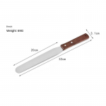 6/8/10 tolline koogilabidas K&otilde;rgekvaliteediline roostevaba teras puidust k&auml;epidemega Sirge spaatel Ise-tee koogi koorekoogi Offset-spaatli t&ouml;&ouml;riistad