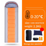 2,2 kg magamiskott puuvillast polsterdatud termomagamiskott Kaasaskantav &uuml;mbrisega magamiskott koju ja reisimiseks 1.35kg oranž