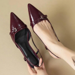 Terava ninaga Seksikad keskmise kontsaga peokingad Naiste sandaalid Disainer Suvine Br&auml;nd Pumps Slingback Vabaajajalatsid Kleit Sussid 2024 Uus 35 must