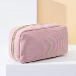 Naiste kosmeetikakott, velvetist &uuml;hev&auml;rviline meigikott reisimiseks kaasaskantav pesupesemisvahend tualett-tarvete hoiukott Korraldaja rahakott 20x10x6cm lilla