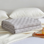 Suvised tekid Puhast puuvillast jahutav puuvillatekk vooditele Queen King Size Lapse &otilde;huke suvetekk voodikate voodikatte peal 100x150cm helehall v&auml;rv