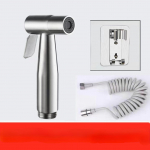 K&auml;eshoitav bidee pihustikomplekt WC-le K&auml;si-bideesegisti Vannitoa k&auml;sipihusti Du&scaron;ipea roostevabast terasest materjal