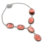 Natural Amethyst Gemstone Handmade 925 Sterling Silver Jewelry Necklace 18 g3a85