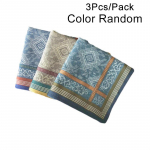 Jacquard taskur&auml;tik Meeste taskur&auml;tt T&auml;ispuuvillane Jacquard taskur&auml;tik Pehme higi neelav paks &uuml;likond taskur&auml;tik Kingitused 3Pcs/Pack