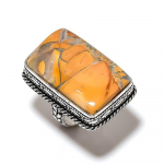 Natural Maligano Jasper Gemstone 925 Sterling Silver Gift Ring Size 6 l3f81