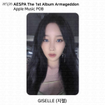 Aespa 1. album Armageddon Apple Music Withmuu Makestar MK POB Photocard Giselle - AppleMusic