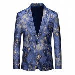 Uus stiil meeste kvaliteetsed &auml;ri&uuml;likonnad jakid meestele Slim Fit mood tr&uuml;kitud vabaaja smoking meeste lahtised bleiserid 6XL L
