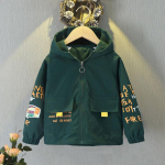 Poiste &otilde;huke jope vabaaja kapuutsiga jope kevad- ja s&uuml;gisese vabaajar&otilde;ivad 80 sinine