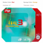 Originaal DHS Hurricane 3 Neo lauatennise kummist kleepuv professionaalne lauatennise kumm ei vaja v&otilde;imendust Red H41 T2.2