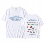 Okinawa T-s&auml;rk kevad/suve vabaaja puuvillane t-s&auml;rk l&uuml;hikeste varrukatega kvaliteetne gooti ts&auml;rk Sudaderas vintage O-kaelusega topid S
