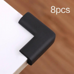 55*55mm lastekaitsenurk Pehme laua laud Laste turvanurk Beebi turvaservakaitsed Beebi turvalisus must