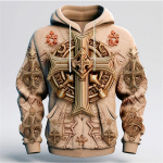Moodne meeste kapuutsiga dressipluus 3D-prindiga Lion Dragon Tiger Cross Mustriga 3D kapuutsid visuaalse efektiga pulloverid 6XL