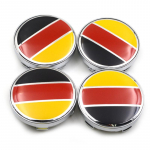 4 x 60 mm Saksamaa lipu all oleva auto ratta keskosa rummukatted