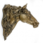Fresian horse I - exclusive horse statue for the wall, luxury interior design, unique edition of figurines from the Art-Dog brand