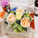 Simuleeritud lillek&uuml;&uuml;nlajalg Garland elutoa lauakaunistused One Size sinine