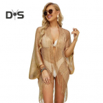 Suvine Rannapluus &Otilde;&otilde;nes Tuttidega Dekor P&auml;ikesekaitse Vaba Kiiresti Kuivav Ujumistrikoo Pealisr&otilde;ivas Avatud R&otilde;ivad Rannas Pintsak Pon&scaron;o Ebakorrap&auml;rane Puhkus Keskmise Pikkusega 50 cm h&otilde;be