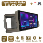 Android Carplay autoraadio Toyota Corolla Fielder E120 2000-2004 jaoks Multimeediam&auml;ngija Peaseade Stereo GPS Navigatsioon BT WIFI 2+32GB 1+16GB