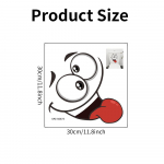 Naljakas Expression WC PVC seinakleebis vannitoa sisekujunduseks. 30x30 cm