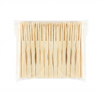 100 kahvlid, 3,5-tollised kahvlid k&uuml;psetuslaudade tarvikute jaoks, uhked hambaorkid eelroogade jaoks, &uuml;hekordsed puidust kokteilikahvlid, Sm One Size beež