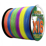 16 haruga punutud &otilde;ngen&ouml;&ouml;r &uuml;litugev 25 40 80 100 125 140 161 200LBS X-traadi s&uuml;damik 100M multifilament 0,16&ndash;0,8 mm 0.19mm-32lb mitmev&auml;rviline