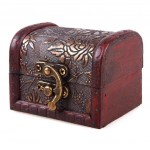 Vintage European jewelry box wooden box old wooden box pruun