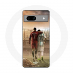 Coque Maniacase pour Google Pixel 7a cristiano ronaldo messi goat