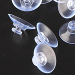 10 tk 25 mm Clear Sucker kalapaak l&auml;bipaistev klaasist seenetopsid Tugeva imemisega vaakum R0P5 Transparent-10pcs25mm