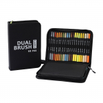 Kahe otsaga akr&uuml;&uuml;lv&auml;rvipliiats koos hoiu&uuml;mbrisega 60/72 v&auml;rvimarkeri pintsli otsaga peen ots scrapbookingi joonistamiseks 60