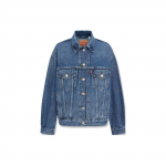 Levis Gradient &Uuml;he n&ouml;&ouml;biga kraega Vintage pesuga teksajakk Naiste jakid Hele-sinine A1743-0046 L