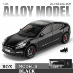 1/24 Tesla Model 3 Diecast Alloy Model Car Collection Kaunistused S&uuml;nnip&auml;evakingitused Heli ja valgus j&otilde;ulukingid M&auml;nguasjad lastele
