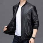 Meeste kunstnahast jakk Meeste moodne jakk Stiilne meeste sametine soe nahkjakid spordi mootorratturitele 52