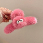 Plush Hair Claw Armsad Plush Ponytail Hair Claw Elegantsed akr&uuml;&uuml;list juuksen&otilde;elad Naiste juukseklambrid Barrette T&uuml;drukute Juukseaksessuaarid roosa