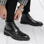 Meeste Chelsea saapad Br&auml;ndi Peokleit Ankle Boots 2024 Mood Luksuslikud Meeste Saapad Klassikalised Moodsad Disaineri K&otilde;rge s&auml;&auml;rega Nahast Kingad 38 must