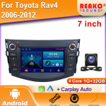 7-tolliline Sobib Toyota RAV4 Android-raadio Multimeediam&auml;ngija WIFI Carplay SWC DVR GPS Tagurdamise Tagurduskaamera Funktsioon 4 core 1GB+32GB carplay