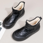 Naiste talveplatvormiga lumesaapad libisemisvastased soojad kunstkarusnahast vooder pahkluu papud jalatsid vabaaja PU-nahast mugavad h&auml;gused k&otilde;ndimissaapad naistele 35 khaki