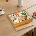 Jaapani Bento Box virnastatav l&otilde;unas&ouml;&ouml;k piknikuks Restorani t&ouml;&ouml;platsile Style C