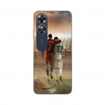 Coque Oppo A17 CRISTIANO RONALDO MESSI GOAT Maniacase