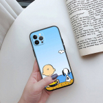 ED44 S-Snoopys telefoni&uuml;mbris iPhone 6 6s 7 8 11 12 13 14 15 XS Pro Max XR X SE Samsung S20 S21 S22 S23 S24 FE Ultra Plus Lite S21S A55 jaoks iPhone 16