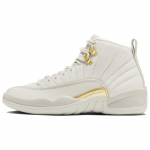 Air Jordan 12 Retro Phantom Naiste Tossud Kreemjas Metallik-Kuldne Valge FD9101-007 36