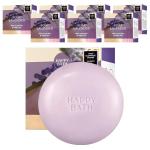 Happy Bath Original Collection Bath Soap Soap Lavender Scent, 90g, 8 pieces gray