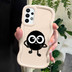 V&auml;rvitud mustriga Big Wave Edge pehmest silikoonmaterjalist Macaron telefoni&uuml;mbris, p&otilde;rutuskindel kaitsev kummist korpus Samsung Xiaomi Poco Redmi jaoks Samsung A04 Core valge