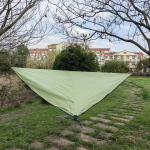 Veekindel 3M/4M Kolmnurkne P&auml;ikesekate Aia Terrassi Varikatus Telkimise Varikatus Kanga Ujumise Visiir Matkamise TuuleSurfi Varikatus 3x3x3m roheline