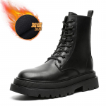 Platvorm Klassikalised Mootorrattasaapad Meestele Kvaliteetsed Ehtsast Nahast Pahkluusaapad Disainer Saapad Meestele K&otilde;rge S&auml;&auml;rega Mootorrattajalatsid 44 must