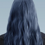 Moremo keratin less damaged hair color ash blue (dyed) Less damaging hair color ashable
