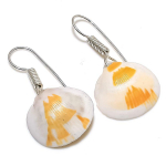 Shell handmade 925 Sterling Silver Jewelry Earring 1.42 v9v31
