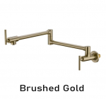 AODEYI messingist potit&auml;ite kraan, seinale paigaldatav k&ouml;&ouml;givalamu kraan, &uuml;he k&uuml;lma &uuml;he auguga 360 p&ouml;&ouml;rleva tilaga kokkupandav kraan